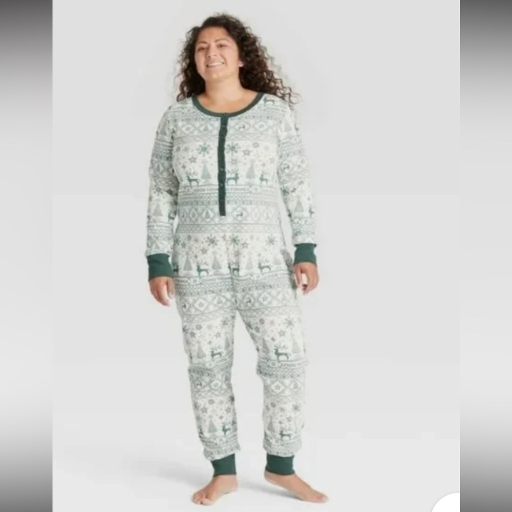 Hearth & Heart Cozy Good Tidings Onesie Pajamas